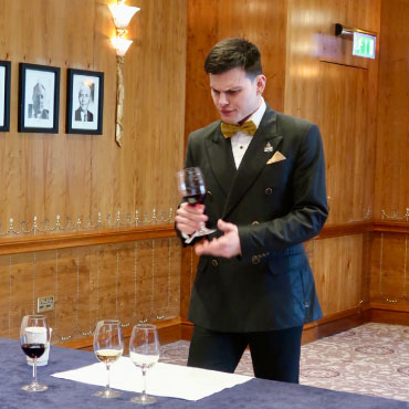 Erazem Ocvirk swirling wine